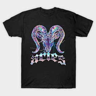 Retro Bootleg Aries Rap Zodiac Sign Astrology Horoscope T-Shirt